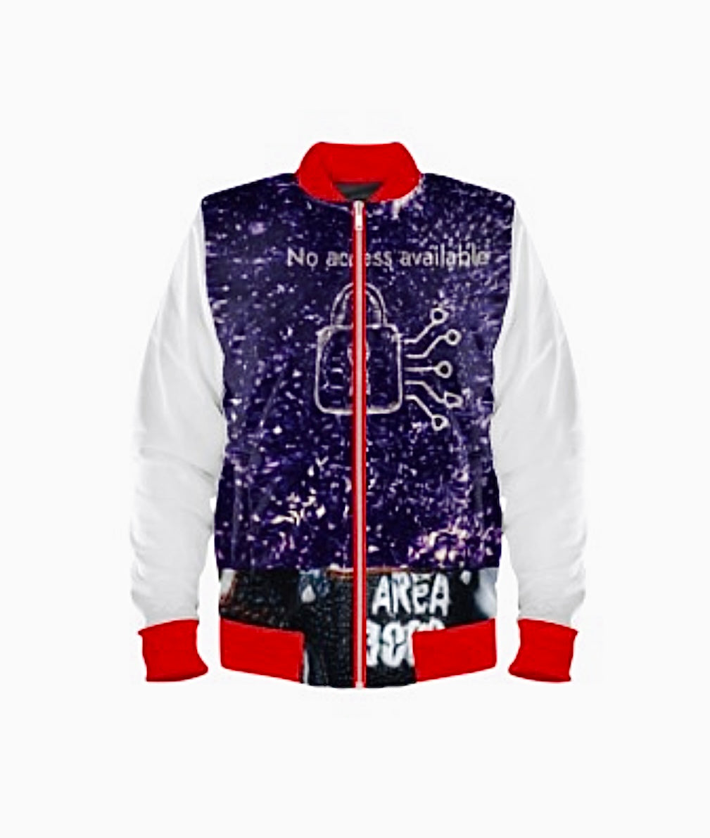 Red No Access Bomber Jacket