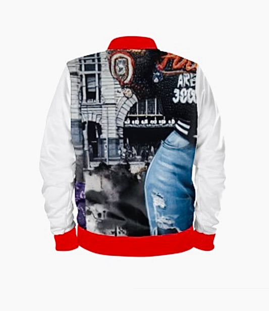 Red No Access Bomber Jacket