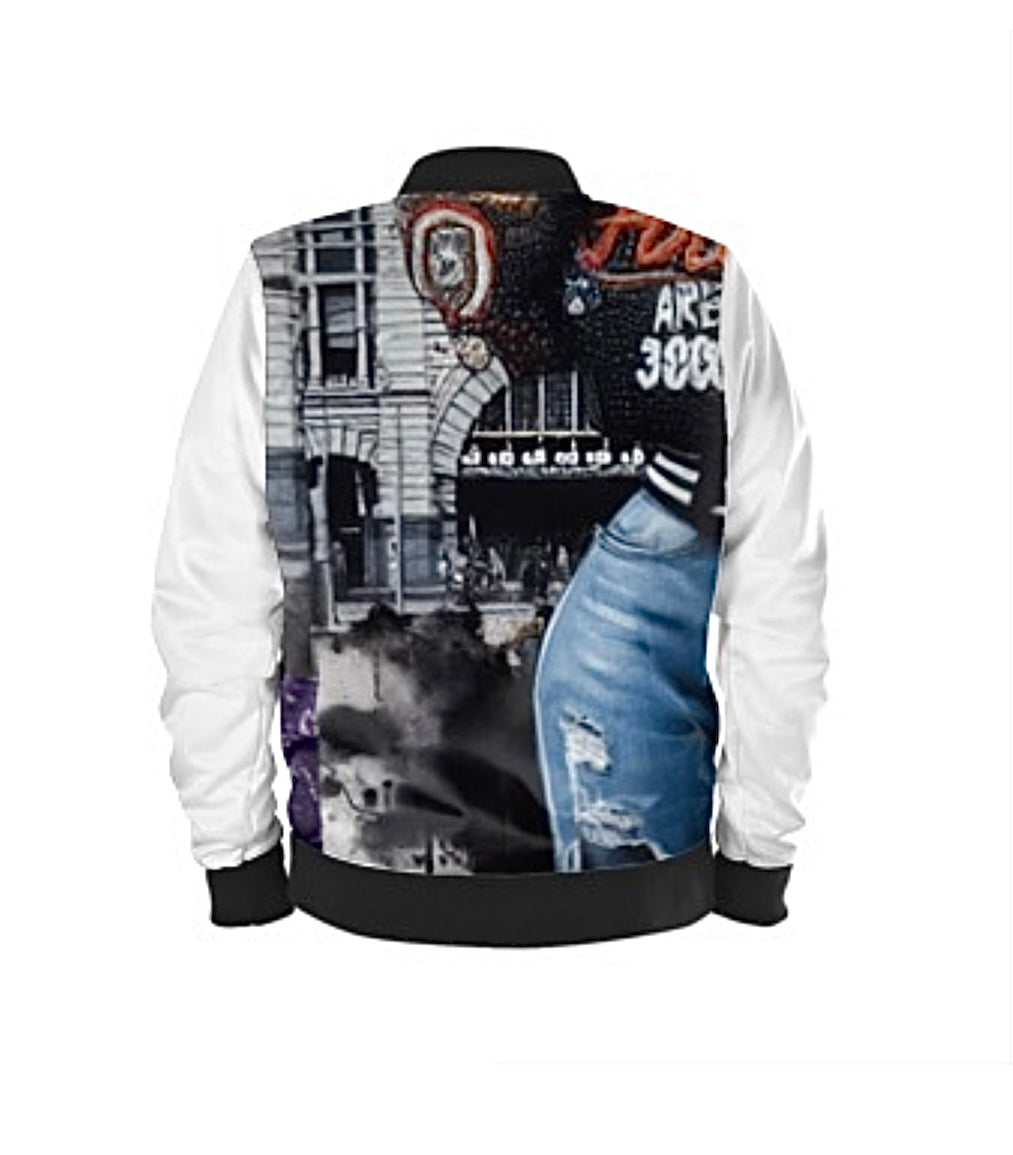 Black No Access Bomber Jacket